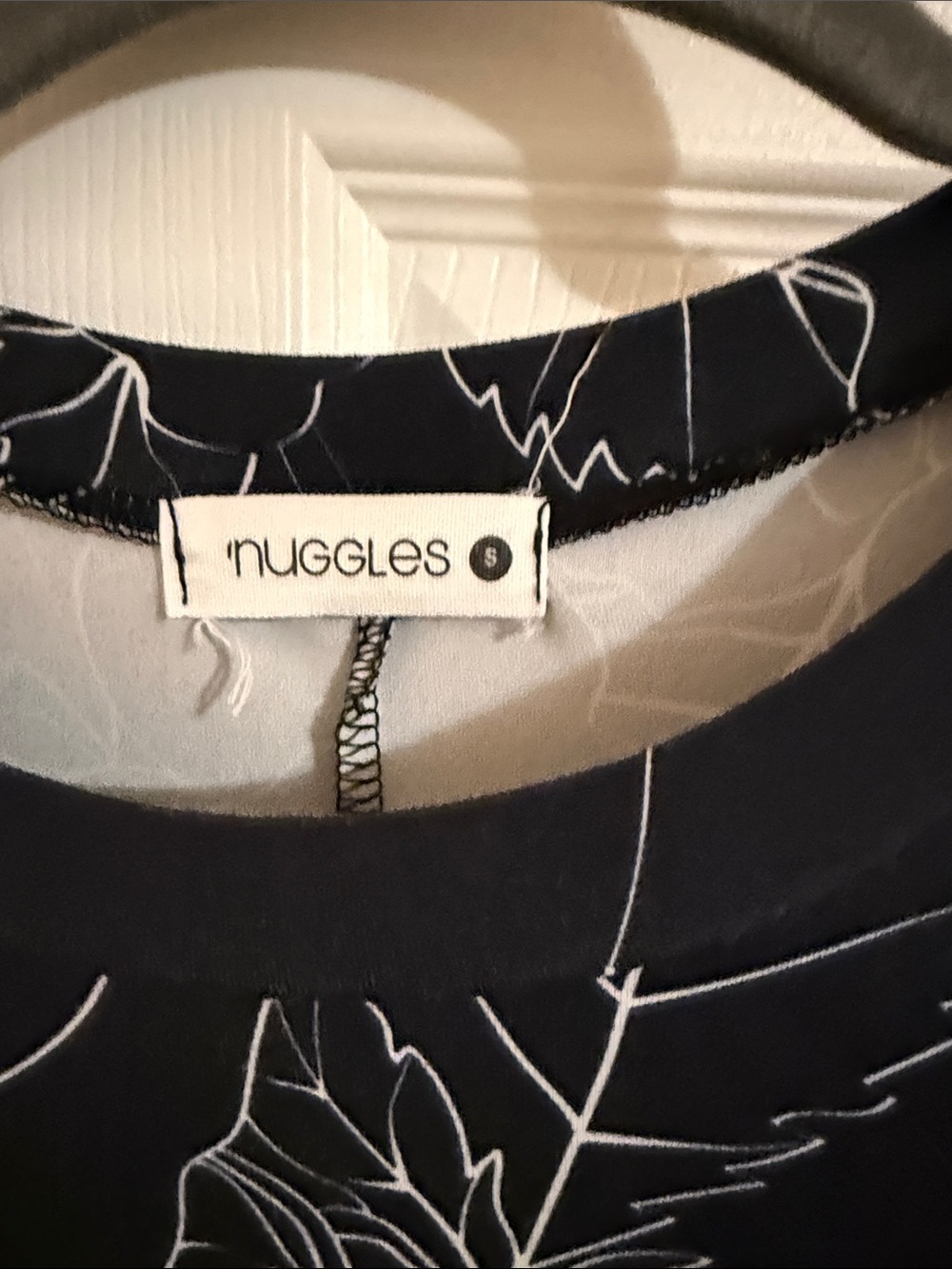 Black Floral Midi Dress with Tie-Sleeve Detail - Picture 2 of 5